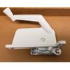Right-Casement Window Awning Operator Crank-White-63.5-Handle-2 1/2" Link