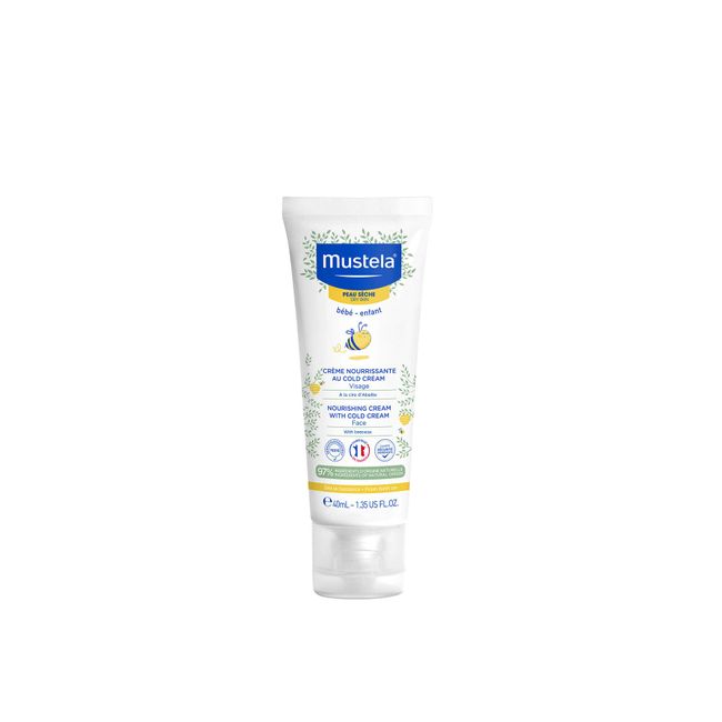 Mustela Baby Nourishing Face Cream – Daily Moisturizer for Dry Skin - with  Natural Avocado, Cold Cream & Beeswax - 1.35 fl. oz. – Packaging may vary