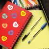 Beistle Candy Heart Stickers (4 Shs/Pkg)