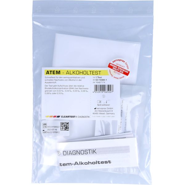 CLEARTEST Atem-Alkoholtest, 1 St. Test