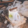 3dRose Eco-Friendly Leaf Earth Day Environmental Vector Design Ceramic Mug, 11 oz, White