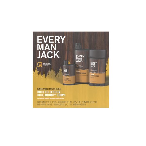 EVERY MAN JACK Sandalwood Body Kit, 1 EA