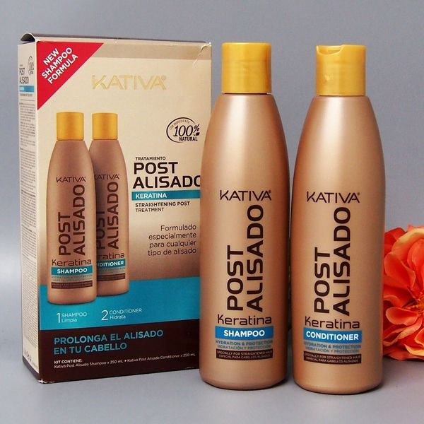 Kativa Keratin Treatment post Straightening Shampoo+Conditioner POST ALISADO KIT