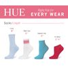 HUE Damen Mini Crew, 6er-Pack Socken, Schwarz, 6 Paar, Einheitsgröße