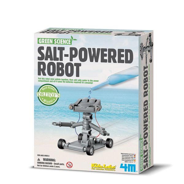 Great Gizmos Science Salt Water Power Robot (Green)