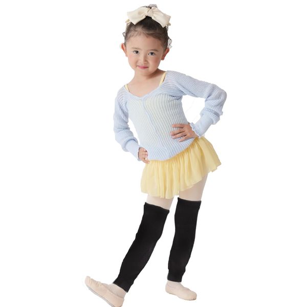 [Ballet Children's Warm-Up] Leg Warmers Purple Light Blue Pastel Blue