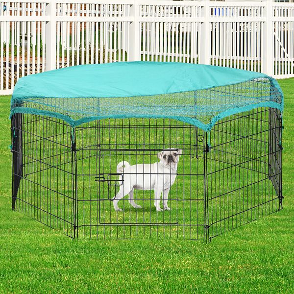 Chicken Coop Large Metal Chicken Coop Duck Coop Chicken Pen Pet Playpen for Farm