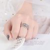 The Charmery Crocodile Alligator Sterling Silver 925 Adjustable Ring