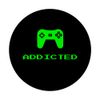 Addicted Video Gamer Online Console Gaming Controller - PopSockets Extendable Base and Grip for Smartphones and Tablets