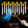 12 LED Magical Floating Candles with Wizard Wand Remote for Celebrations