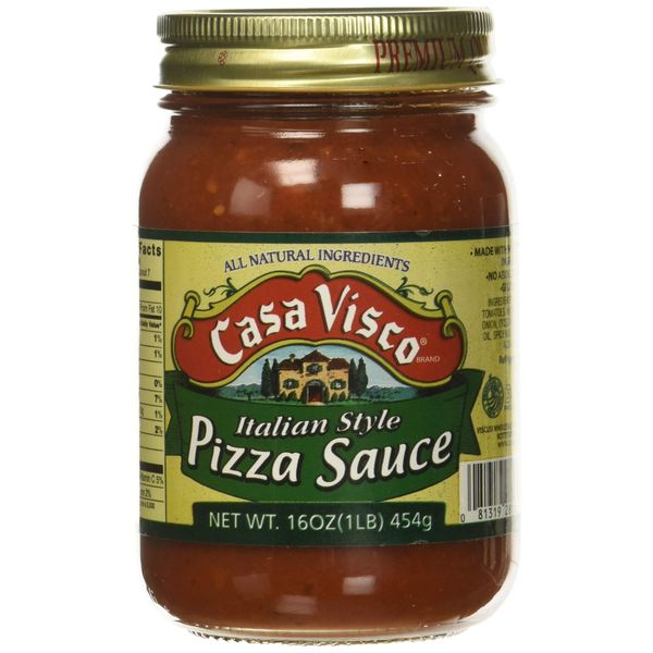 Casa Visco Pizza Sauce, 16 Ounce (Pack of 6)