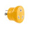 Camco 55338 PowerGrip 30 Amp 4-Prong Generator Adapter , YELLOW