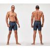 DEVOPS Men's Compression Shorts Underwear (3 Pack) (Large, Black/Charcoal/Navy)