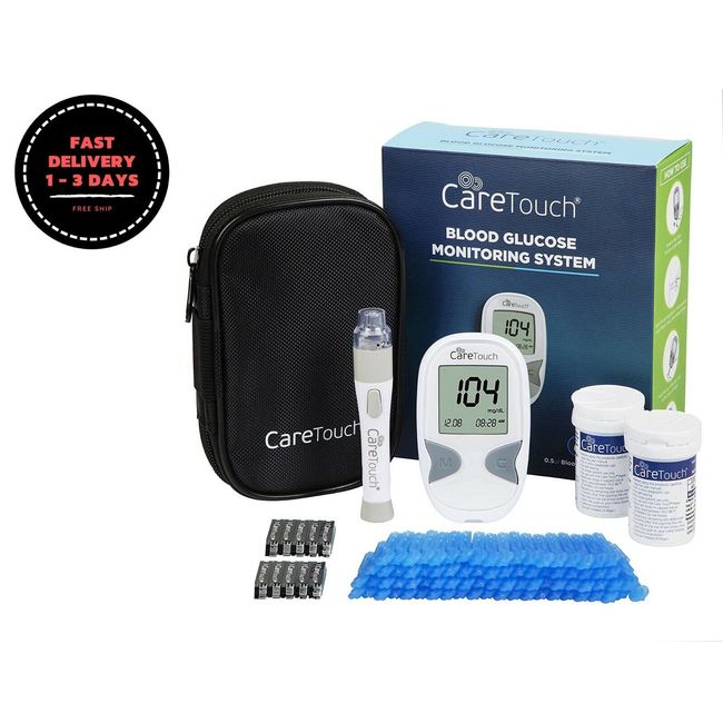 Kit de monitor de glucosa en sangre, Kit de prueba de diabetes con 1 glucómetro