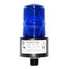 495S-1280 MicroStrobe Single Flash 1/2" Male Thread Mount Strobe Blue 12-80VDC