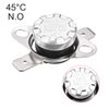 sourcing map KSD301 Thermostat 45°C/113°F 10A Normally Open N.O Adjust Snap Disc Temperature Switch 2pcs,Bakelite Material