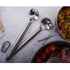 Boundless Voyage Outdoor Titanium Long Handled Spoon Spork Ultralight Camping Polished Tableware Flatware Set 2 Pcs