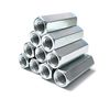 NIDAYE 10 Packs 3/8"-16 Rod Coupling Nuts, UNC Threaded Hex Coupling Nut，Length: 1-3/4"
