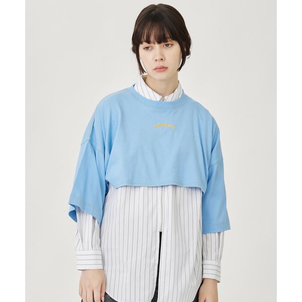 Milkfed CROPPED TOP Women's T-Shirt, LtBlue