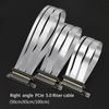 GIGA-MEGA PCIe X16 GEN5 Riser Cable with GPU Vertical Mount Bracket PCIe 5.0 for Future RTX5090 (White Bracket)