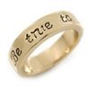 Avalaya Be true to yourself Engraved Gold Tone Ring/Size 7