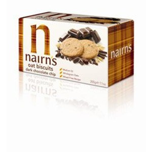 (Pack Of 12) - Dark Chocolate Chip Oat Biscuit | NAIRN'S OATCAKES