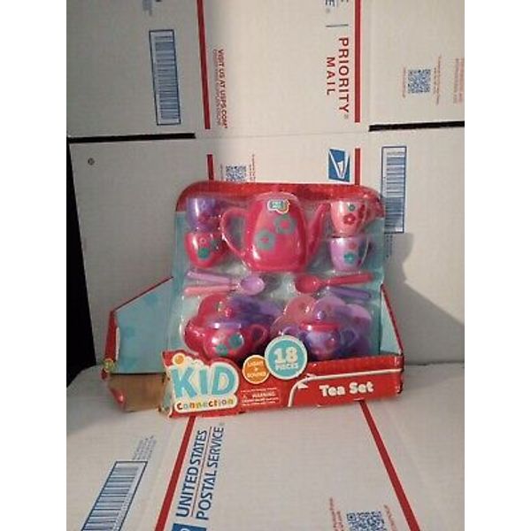 Kid Connection Tea Set with Light and Sound 18 Pieces DAMAGED BOX ~ TRL3#6