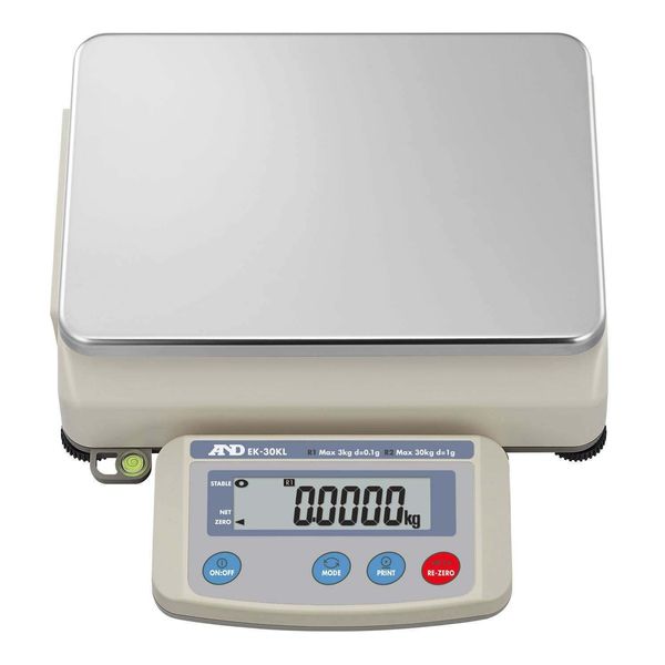 AND Weighing EK-30KL EK-L Series Precision Bench Scales, 3/30kg x 0.1/1g