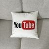 Double Sided 16" Pillow Case Youtube Video Insert INCLUDED Creator Subscribe