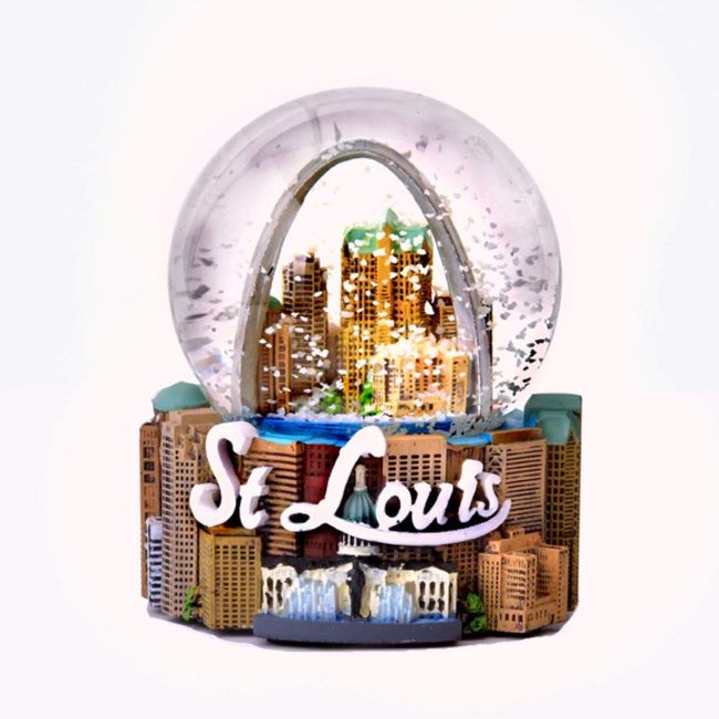 Essential To You St. Louis Colorful Snow Globe 65mm - Great Piece