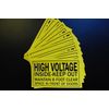 High Voltage - Keep Out Vinyl Decals (20 Pack!!) 7" X 4" Stickers (PS70X20)