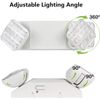 6 Pack LED Emergency Exit Light Adjustable 2 Head With Battery Back-up UL 924