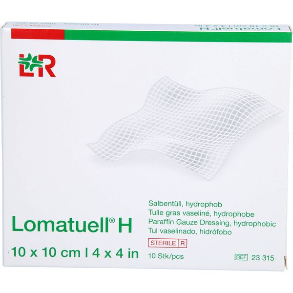 Lomatuell H 10x10cm Steril, 10 St VER