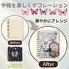 Liebste Collage Stickers, Butterfly, 4 Types, 6 Sheets Each, 24 Sheets Total, DIY Stickers, Notebook