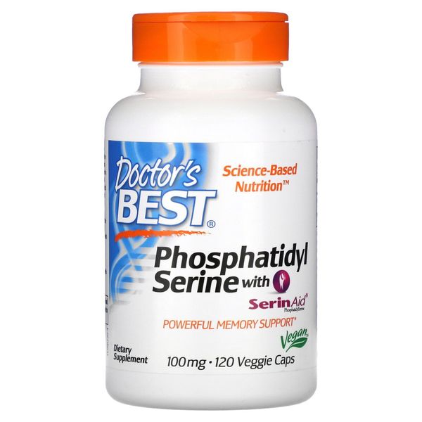 PhosphatidylSerine with SerinAid, 100 mg, 120 Veggie Caps