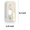 Nest Hello Doorbell Wall Plate   45° degree Angle Mount Kit Left/Right -WHITE!