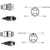 Advanced 15M 4Pin Extention Cable Waterproof for CCD Backup Camera Caravan Black