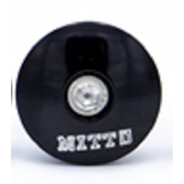 Nitto Top Cap (1-1/8) with Bolt & Star Fan Nut, Black
