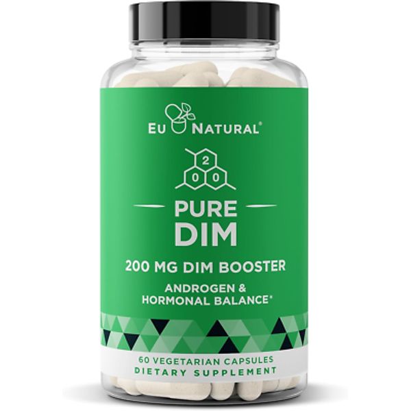 Eu Natural DIM Supplement 200mg, Hormone Balance for Women & Men, 60 Vegan Ct