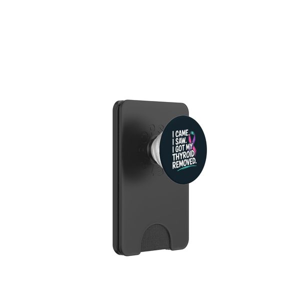 Thyroid Removal Survivor PopSockets PopWallet for MagSafe