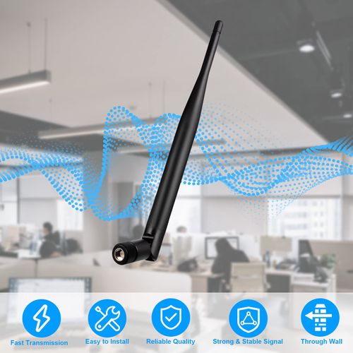 Nelawya WiFi Antenna 6dBi SMA Male Dualband 2.4GHz 5.8Ghz MIMO Antenna for WiFi Router, PC Desktop, USB Adapter, PCI-E Cards, FPV, Wireless Range Extender