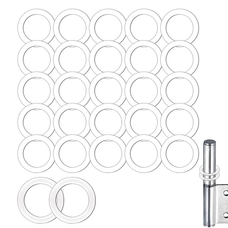 300 Rondelle Piatte In Nylon M3 - Bianche - 3mm X 6mm X 1mm Per Fissaggi E Distanziali