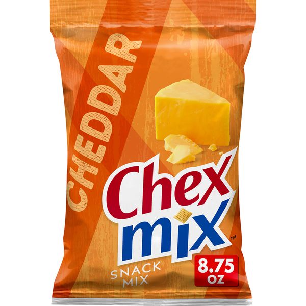 Chex Mix Snack Mix Cheddar, Savory Snack Bag, 8.75 Oz