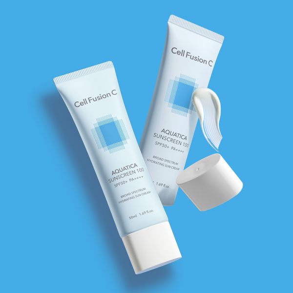 Cellfusion C Aquatica Sunscreen 50ml+50ml / Daily hypoallergenic moisturizing sunscreen