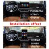 Double 2din Android 13 Rotatable Car Stereo Radio GPS Wifi 10.1" Vertical Screen