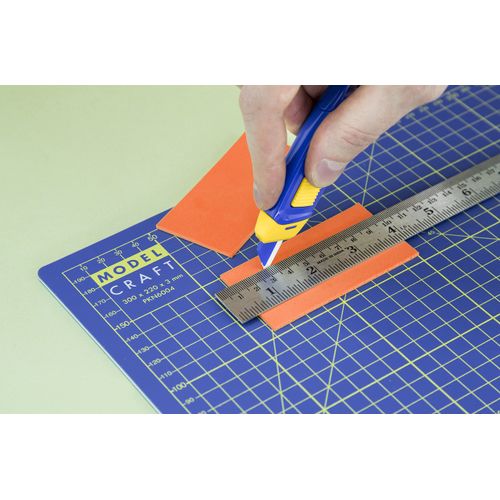 Modelcraft Craft Knife with Ceramic Cutter Blade, Blue, 9.5cm