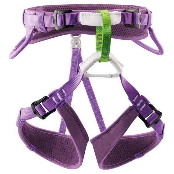 PETZL MACCHU Kids' Climbing Harness - Adjustable Seat Harness for Children Less Than 40kg / 88 lbs - Violet - One Size