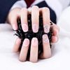 24 Pcs High Quality Lady Bride Nail Art False Nails 3D Butterfly Ornament
