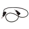 Adafruit Accessories Retractable Stacking Banana Plug Cable - Black 0.5 m Long