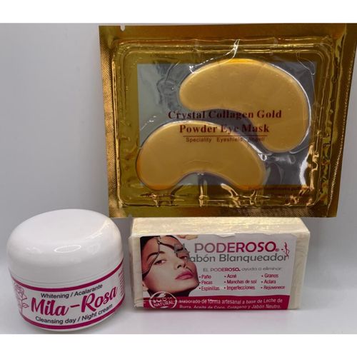 Image of La Mila Rosa De Mazatlan Sinaloa Crema  Aclarante Y Jabon Poderoso kit desmancha